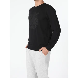 Regular Fit   Erkek Siyah Sweatshirt