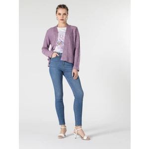 Regular Fit   Kadın Mor Hırka