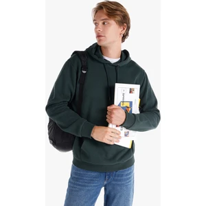 Regular Fit Kapüşonlu Yeşil Erkek Sweatshirt Cl1059712