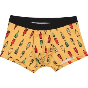 Modern Fit Baskılı Erkek Sari Boxer