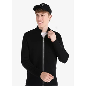 Slim Fit   Erkek Siyah Hırka