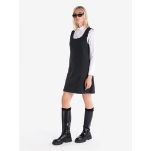 Regular Fit  Kadın Antrasit Kolsuz Elbise