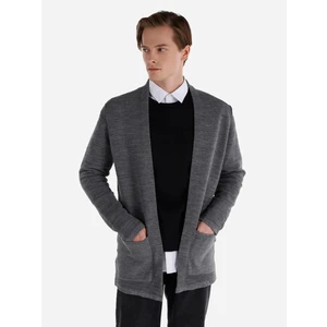 Regular Fit Cepli Gri Erkek Hırka Cl1065572