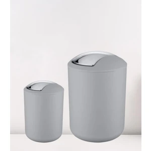 2'li Çöp Kovası Gri ( Brasil Model ) 6,4 ve 2 Litre