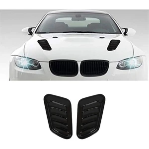 Universal Kaput Üstü Havalandırma Izgarası Piano Black 2 Adet