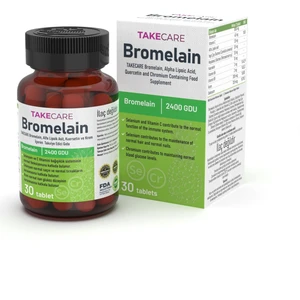 Bromelain, Alfa Lipoik Asit, Kuersetin ve Krom Içeren Takviye Edici Gıda 30 Tablet