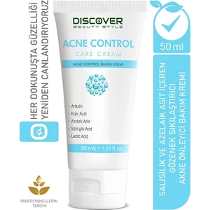 Discover Beauty Style Akne & Siyah Nokta  Karşıtı Kontrol Bakım Kremi 50 Ml