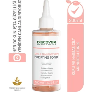 Discover Beauty Style Kuru Ve Hassas Ciltler Için Canlandırıcı Yatıştırıcı Ve Nemlendirici Arındırıcı Tonik 200 ml
