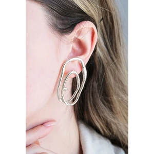 Silver Uniq Halka 2'li Küpe Seti