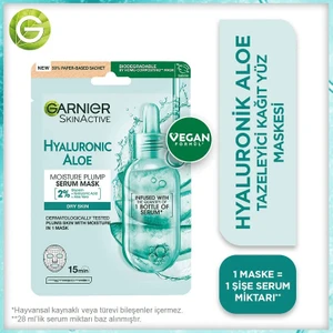 Hyaluronik Aloe Tazeleyici Kağıt Yüz Maskesi