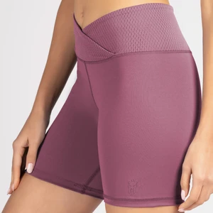 Lioness Activewear Gül Kurusu Toparlayıcı Kruvaze Bel Detaylı Bisikletçi Şortu Kısa Spor Tayt Biker