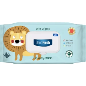 Deepfresh Islak Mendil Lovely Babies Aslan 120 Yaprak