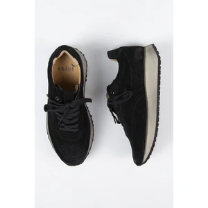 Calista Erkek  Deri Bağcıklı Siyah Sneakers