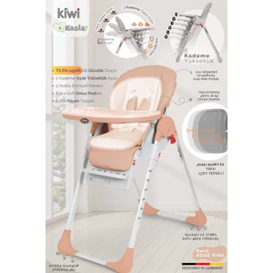 Koala All In One Katlanır Tekerlekli Mama Sandalyesi
