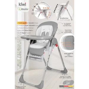 Koala All In One Katlanır Tekerlekli Mama Sandalyesi