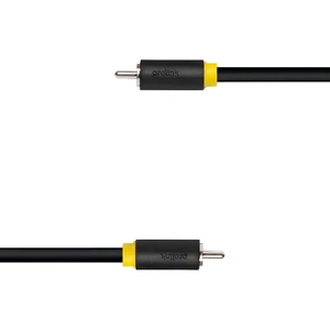 PB263  Nikel Kaplı Termo-Plastik Dayanıklı Konnektörlü  Rca Ses Kablosu