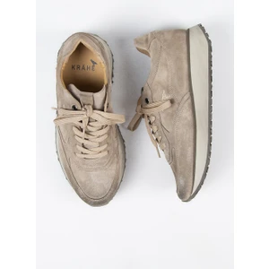 Calista Erkek  Deri Bağcıklı Bej Sneakers