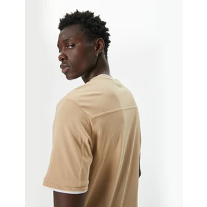 Basic Tişört Bisiklet Yaka Kısa Kollu Pamuklu