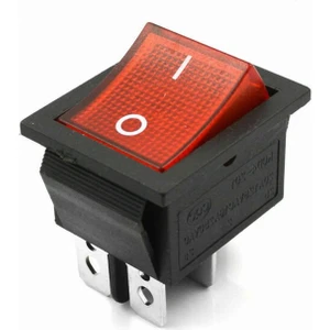 16A 250V On/off Anahtar Latch 4 Pin Buton Yüksek Akım Kcd4 LED Işıklı Switch Panel Tip Montaj Kutu