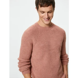 Triko Kazak Bisiklet Yaka Yumuşak Dokulu Slim Fit Uzun Kollu