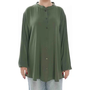 Moda Şen Modaşen Bürümcük Viskon Kadın Gömlek