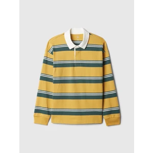 Erkek Çocuk Sarı Çizgili Rugby T-Shirt