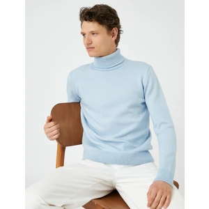 Balıkçı Yaka Kazak Basic Dar Kesim Akrilik Karışımlı