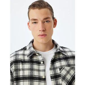 Oduncu Gömleği Uzun Kollu Cep Detaylı Pamuk Karışımlı