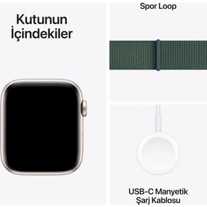 Watch Se Gps + Cellular 40MM Starlight Aluminium Case With Lake Green Sport Loop