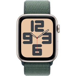Watch SE GPS, 40 mm Yıldız Işığı Alüminyum Kasa ve Göl Yeşili Spor Loop
