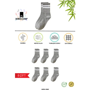 Bambu Unisex Spor Çorap 6 Çift Dikişsiz (Soft Yıkama, Premium)Erkek,kadın