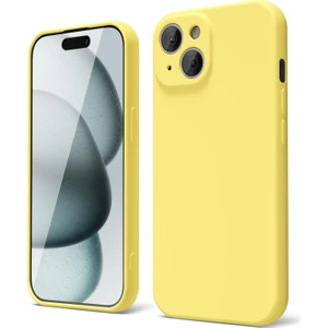 iPhone 15 Kılıf Yüksek Kalite 3D Kamera Korumalı Içi Kadife Lansman Liquid Silikon Kapak