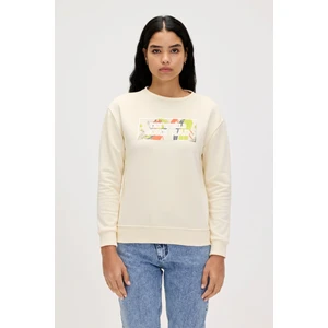 Re-Carina Beyaz Kadın Sweatshirt