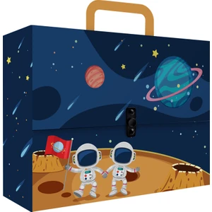 Noki Kutu Klasör Desenli Kulplu Çanta 3200DK 1