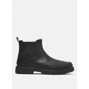 Deri Siyah Erkek Bot Brıtton Road Mıd Chelsea Boot