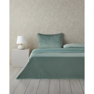 English Home Wicker Kadife Tek Kişilik Yatak Örtüsü Takımı Yeşil