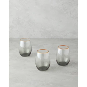 Citrus Cam 3'lü Bardak 350 ml Amber-Yeşil