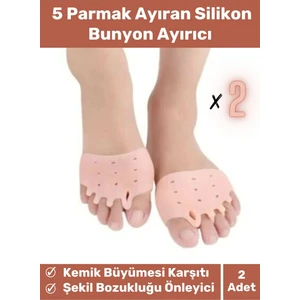 Silikon Ayak Bunyon Kemik Koruyucu Makaralı Gömleği Halluks Parmak Ayırıcı Düzenleyici 2'Li