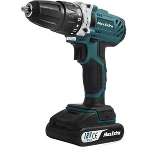 Max Extra 18 Volt Maxextra Mxp1960d 18v 1.5ah Li-Ion Çift Akülü Darbeli Matkap Vidalama 2  Anahtarsız 2 Yı