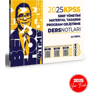 Benim Hocam Yayınları 2025 KPSS Eğitim Bilimleri Sınıf Yönetimi Materyal Tasarımı Program Geliştirme Ders Notları