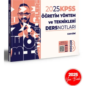 Benim Hocam Yayınları 2025 KPSS Eğitim Bilimleri Öğretim Yöntem ve Teknikleri Ders Notları