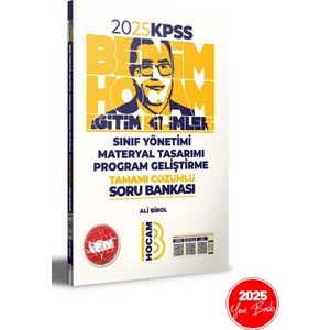 Benim Hocam Yayınları 2025 KPSS Eğitim Bilimleri Sınıf Yönetimi Materyal Tasarımı Program Geliştirme Tamamı Çözümlü Soru Bankası