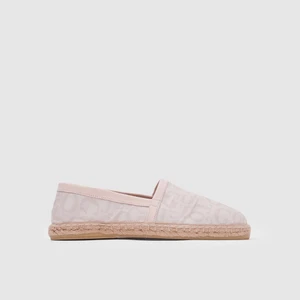 Erkek Espadril Ayakkabı 052050, Bej Monogram, 41