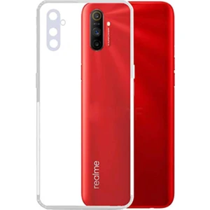Caseart Realme C3 Kapak Kamera Korumalı Tıpalı Şeffaf Silikon Kılıf