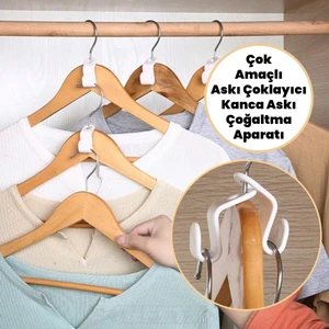 Çok Amaçlı Askı Çoklayıcı Kanca 10 Adet Askı Çoğaltma Aparatı