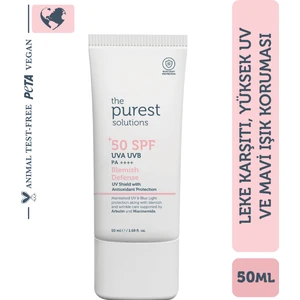 The Purest Solutions, Leke Karşıtı ve Cilt Tonu Eşitleyici Renkli Güneş Koruyucu Krem SPF 50, 50 ml