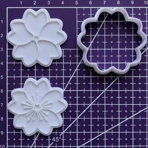 Kiraz Çiçeği ve Kalp Kurabiye Kalıbı Seti