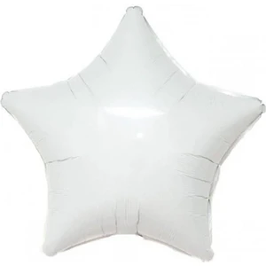 Patladı Gitti Beyaz Yıldız Folyo Balon 45 cm - Bebek Çocuk Parti Kutlama