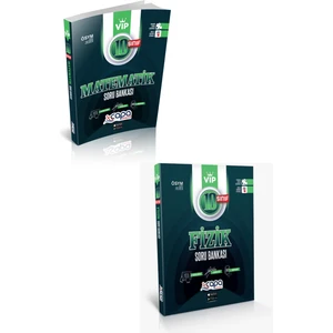 Çapa Yayınları 10. Sınıf Matematik ve Fizik Soru Bankası Seti 2 Kitap