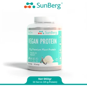 Vegan Protein Vanilya Aromalı-30 Porsiyon (25 G Bezelye Ve Pirinç Proteini)
